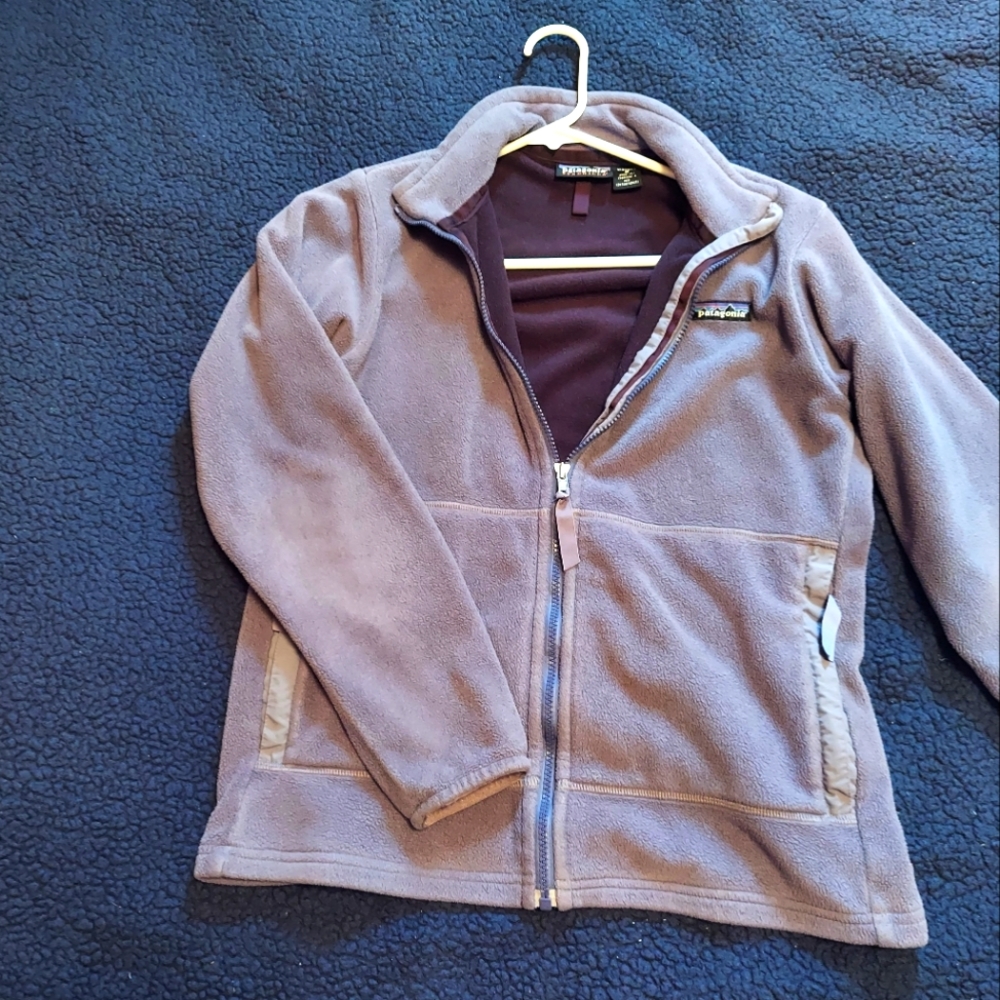 Vintage Women's M Patagonia Synchilla Jacket Purple